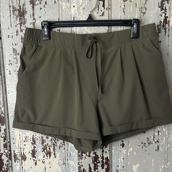 ZYIA Pants - ZYIA Dark Olive Women's Athletic Shorts